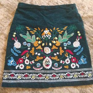 Embroidered skirt